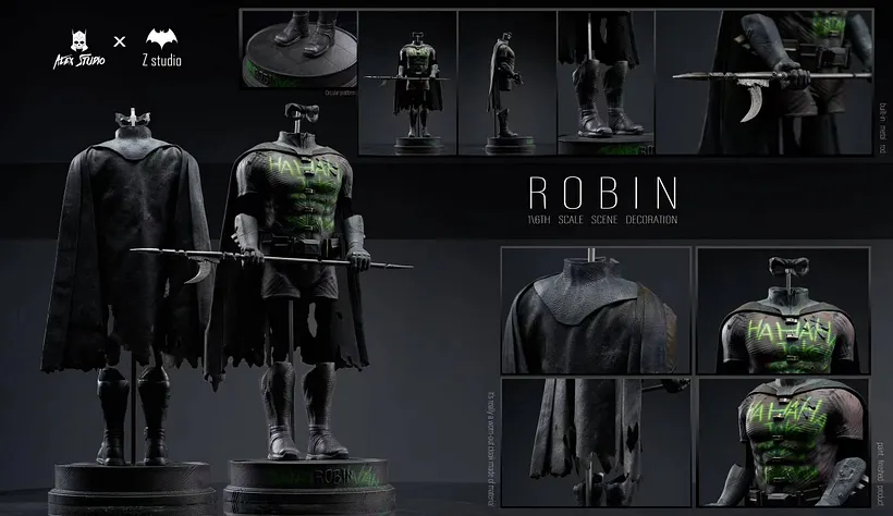 PRE-ORDER Alex Studio & Z Studio - DC BVS Robin Suit 1/6 Scene