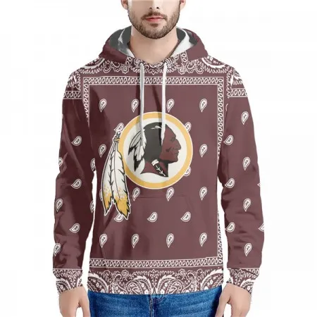 Men's Washington Commanders Red Pullover Hoodie KCH4