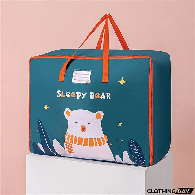 Cute Cartoon Bear Dinosaur Lamb Quilt Storage Bag for Kids