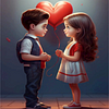 Diamond Painting -DIY Full Square Drill Valentines Day Couple(35x45cm)
