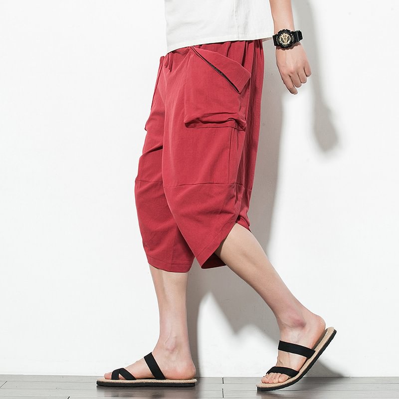Men's Loose linen shorts