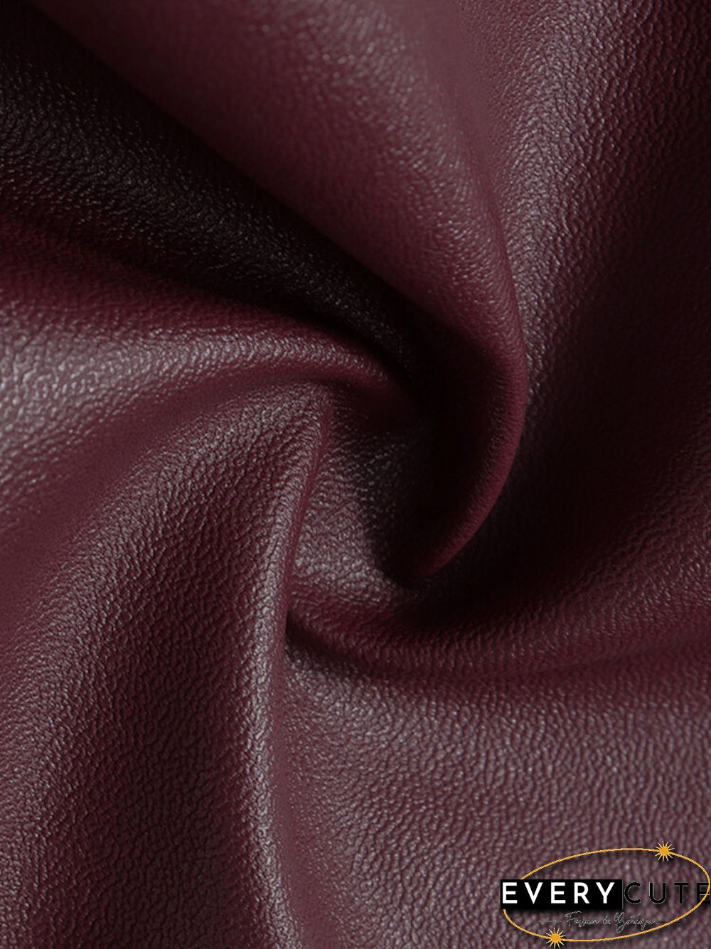 Solid Color PU Leather High Waist Skirt For Women