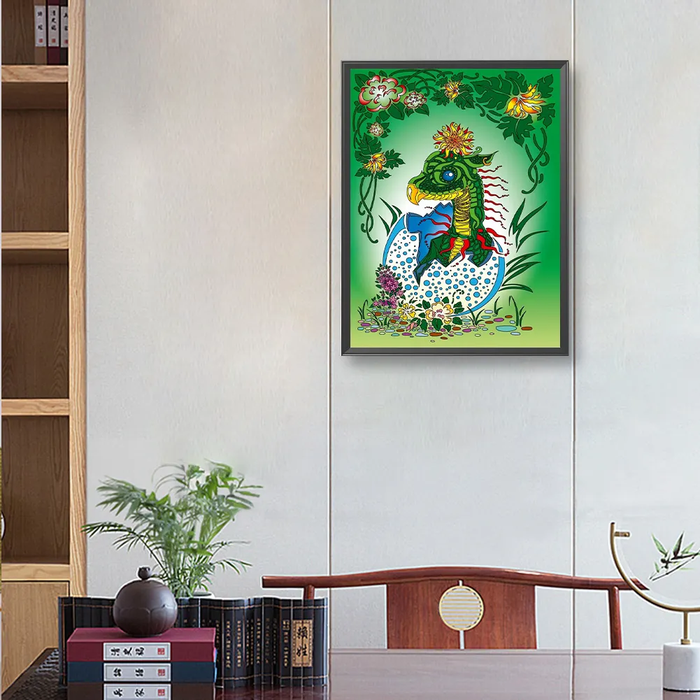 Full Round Diamond Painting 30*40cm - Dragon