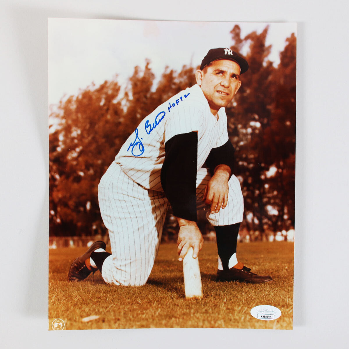 Yogi Berra Signed Photo Poster painting 8x10 Yankees - COA JSA