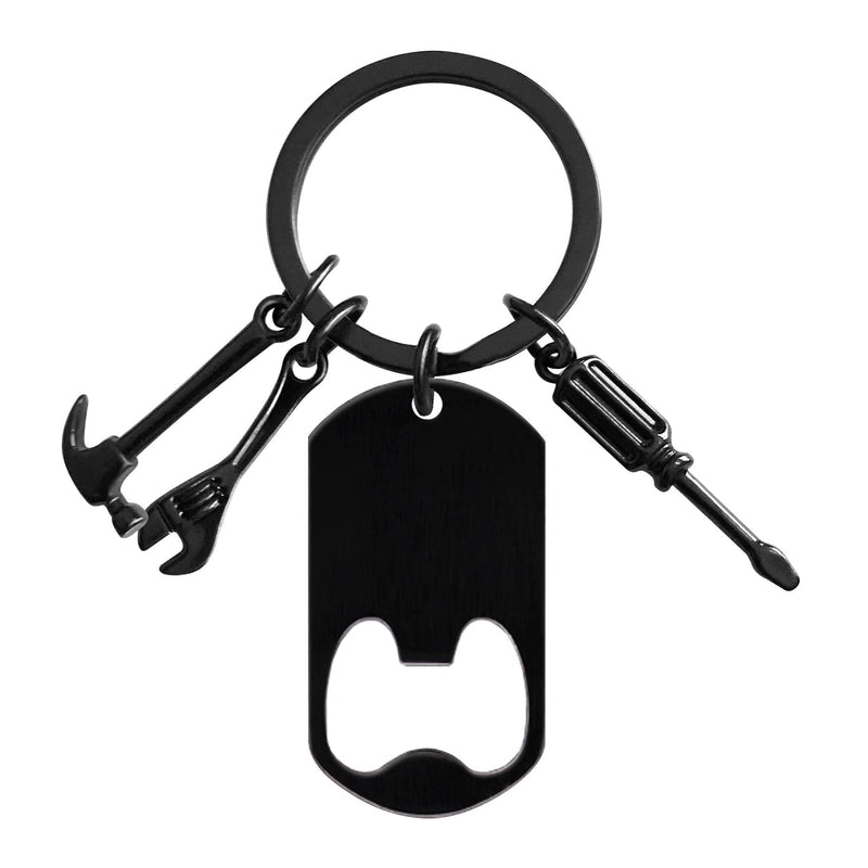 Key Chain Spot Stainless Steel Blank Laser Color Printing Material Holiday Gift Lettering Metal Key Chain