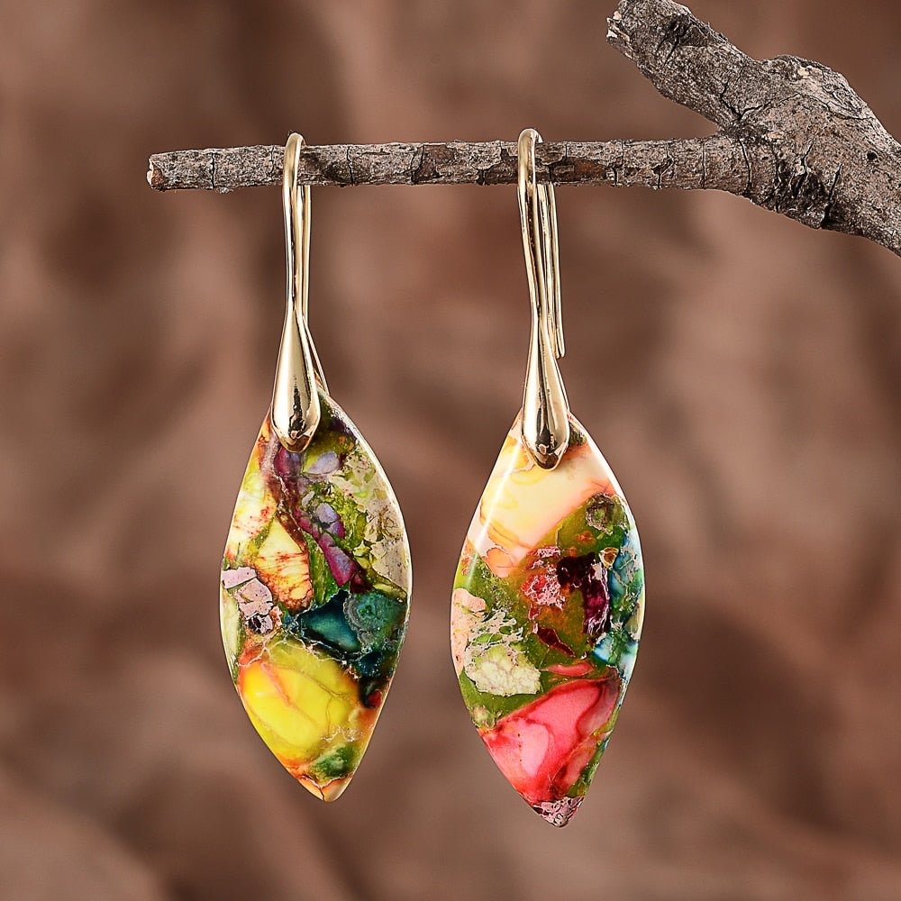 Multicolored Regalite Stone Earrings