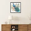Flower Branch Peacock-Partial Special Shaped Diamond Painting 30*30CM
