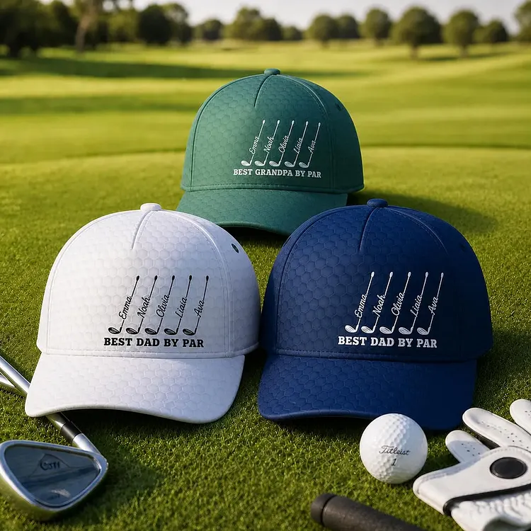Personalized Best Dad By Par Cap For Dad, Father's Day Golf Gift, Best Grandpa By Par Hat, Dad Birthday Golf Gift, Cap For Golf Lover