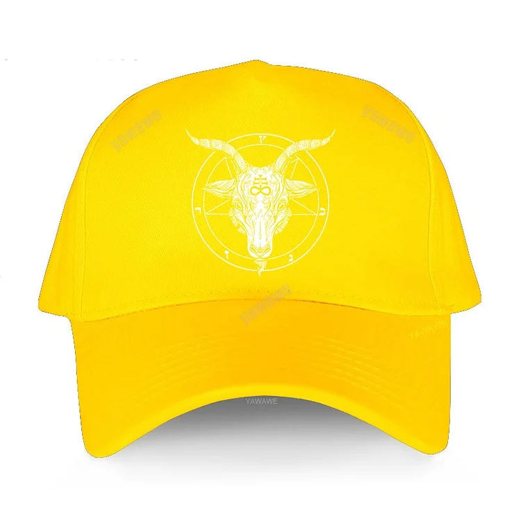 Women yawawe Baseball cap spring summer hats for men Gothic Pentagram Occult Satan Adult cotton hat Snapback