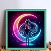 Sailor Moon Silhouette-11CT Stamped Cross Stitch 40*40cm/15.75*15.75in
