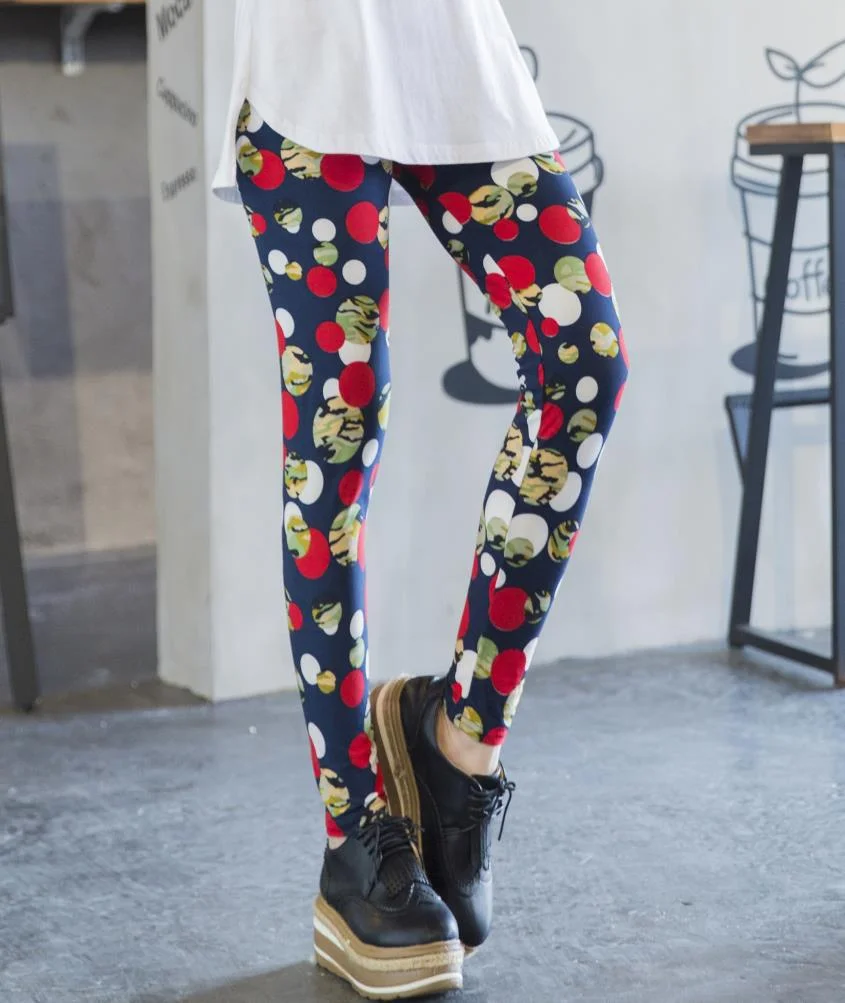 CUHAKCI Printing Women Leggings Gym Sportswear Female Ankle Length Floral Pencil Pants Fitness Leggins Strech Legging