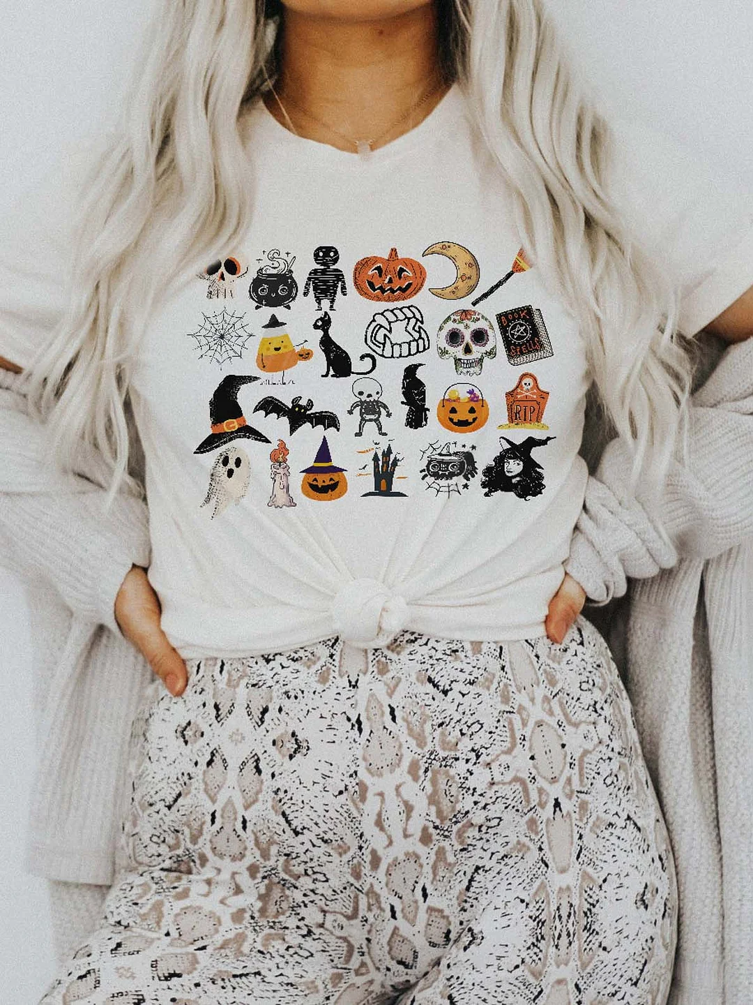 Funny Halloween Printed T-Shirt