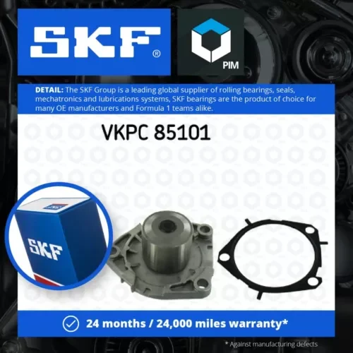Dronehint Water Pump fits VAUXHALL INSIGNIA A 2.0D 08 to 17 Coolant SKF 1334153 1334284 Parts