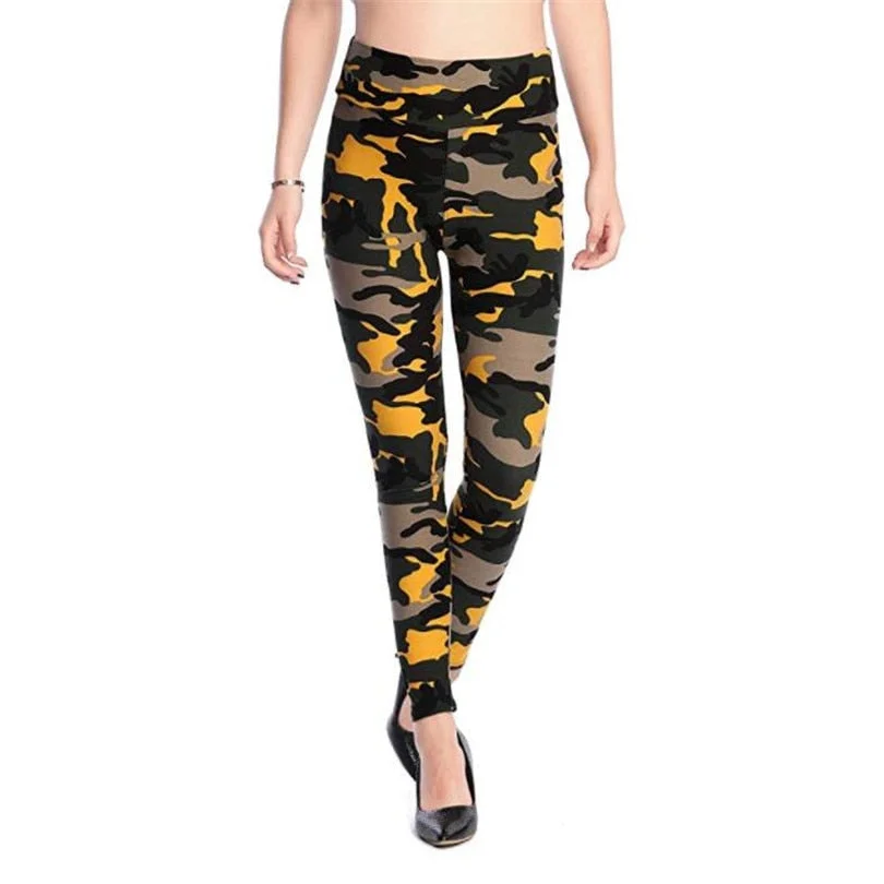 CUHAKCI Fashion Women Hot Leggings Floral Print Fitness Leggins Sexy Legging High Waist Workout Leggin Elastic Pants Drop Ship