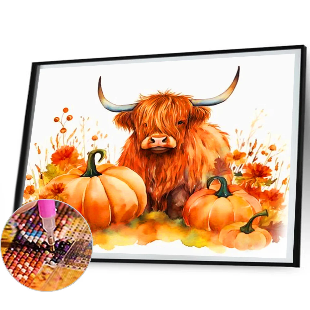 Diamond Painting - Full Round Drill - Pumpkin Yak(Canvas|60*50cm)
