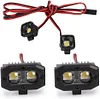 RC Car LED Lights Headlight Spotlight for 1/10 RC Crawler Car Axial SCX10 D90 Traxxas TRX4 TRX6 CC01 Redcat Gen8 Parts (2 Lights B with Switch)