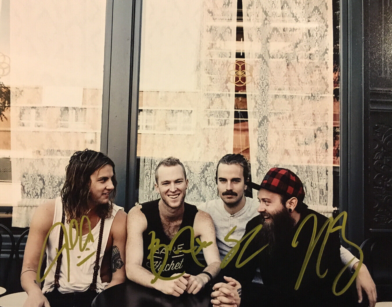 JUDAH AND THE LION FOLK HOP BAND HAND SIGNED 8x10 Photo Poster painting AUTOGRAPHED AUTHENTIC