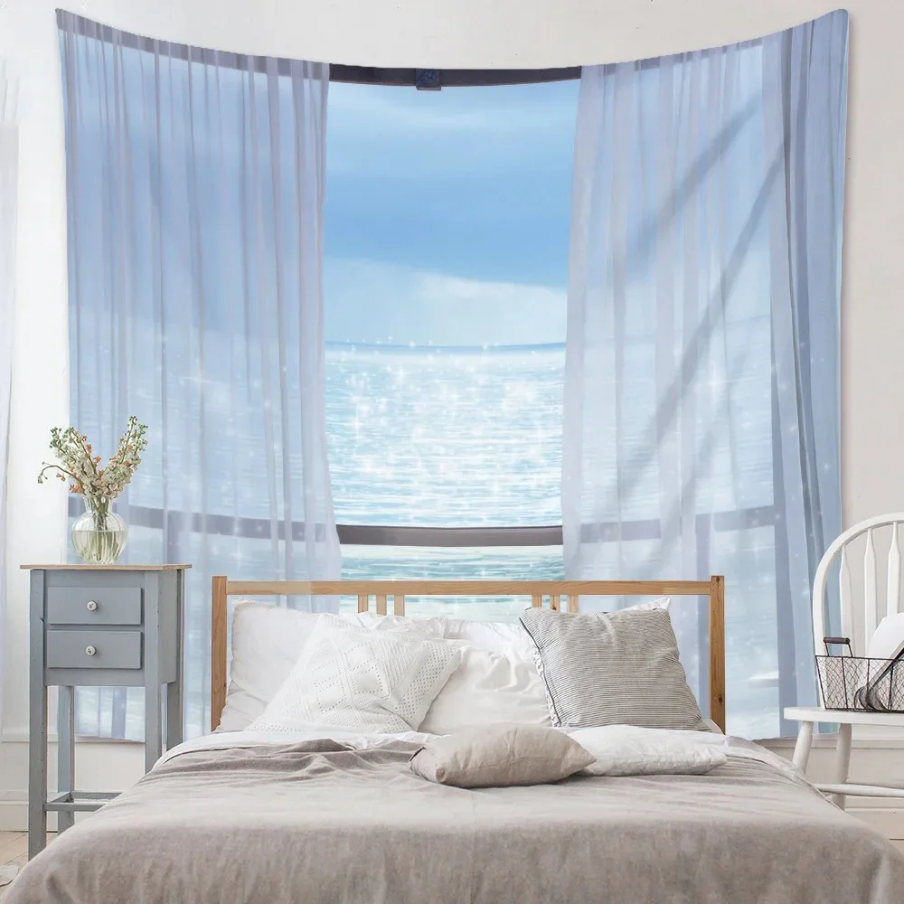 Nigikala scenery wall background cloth Nordic theme home decoration hanging cloth living room bedroom dormitory tapestry 230x150cm