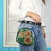 DIY sunflower shaped diamond painting one-shoulder chain lady bag