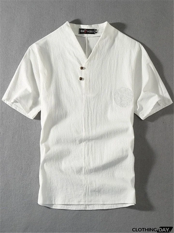 Mens Linen Short Sets