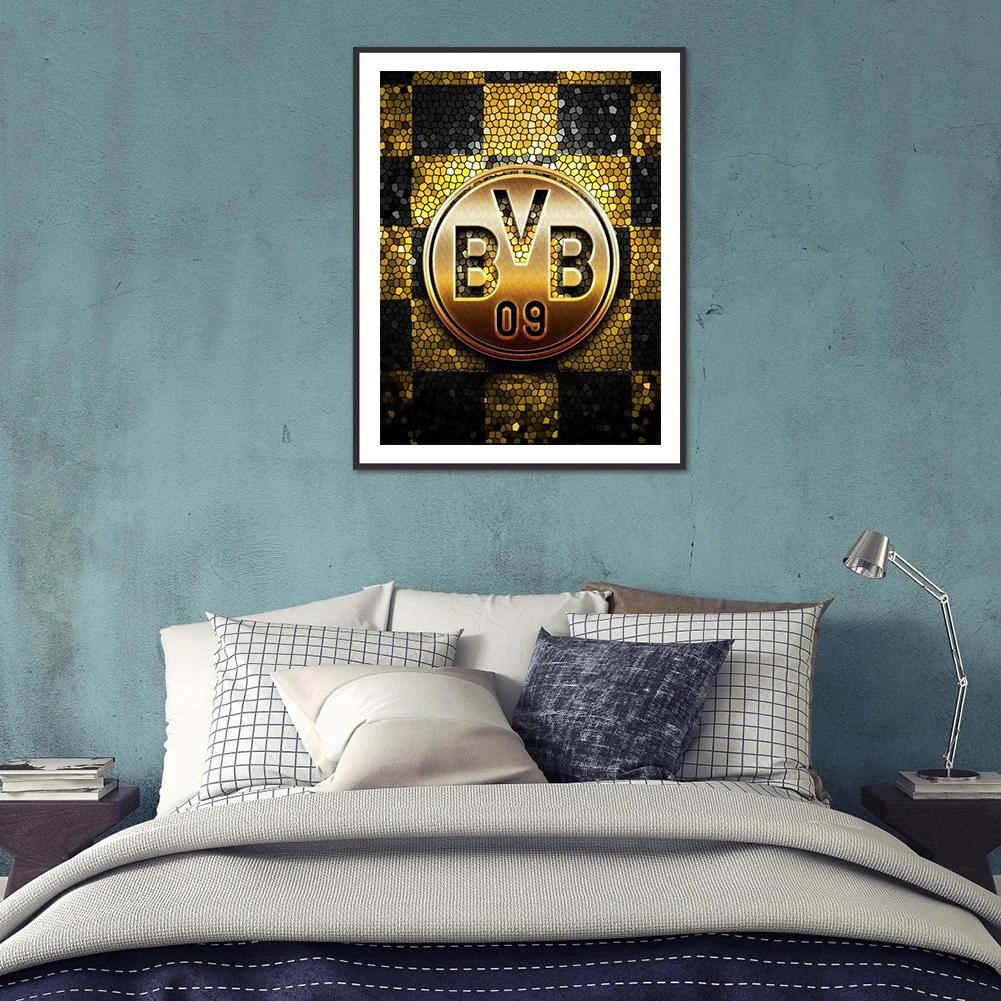 Diamond Painting - Full Round Drill - Dortmund Badge(30*40cm)