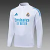 Joyfball 2025/2026 Real Madrid Half-Pull Training Suit White Football Shirt 1:1 Thai Quality