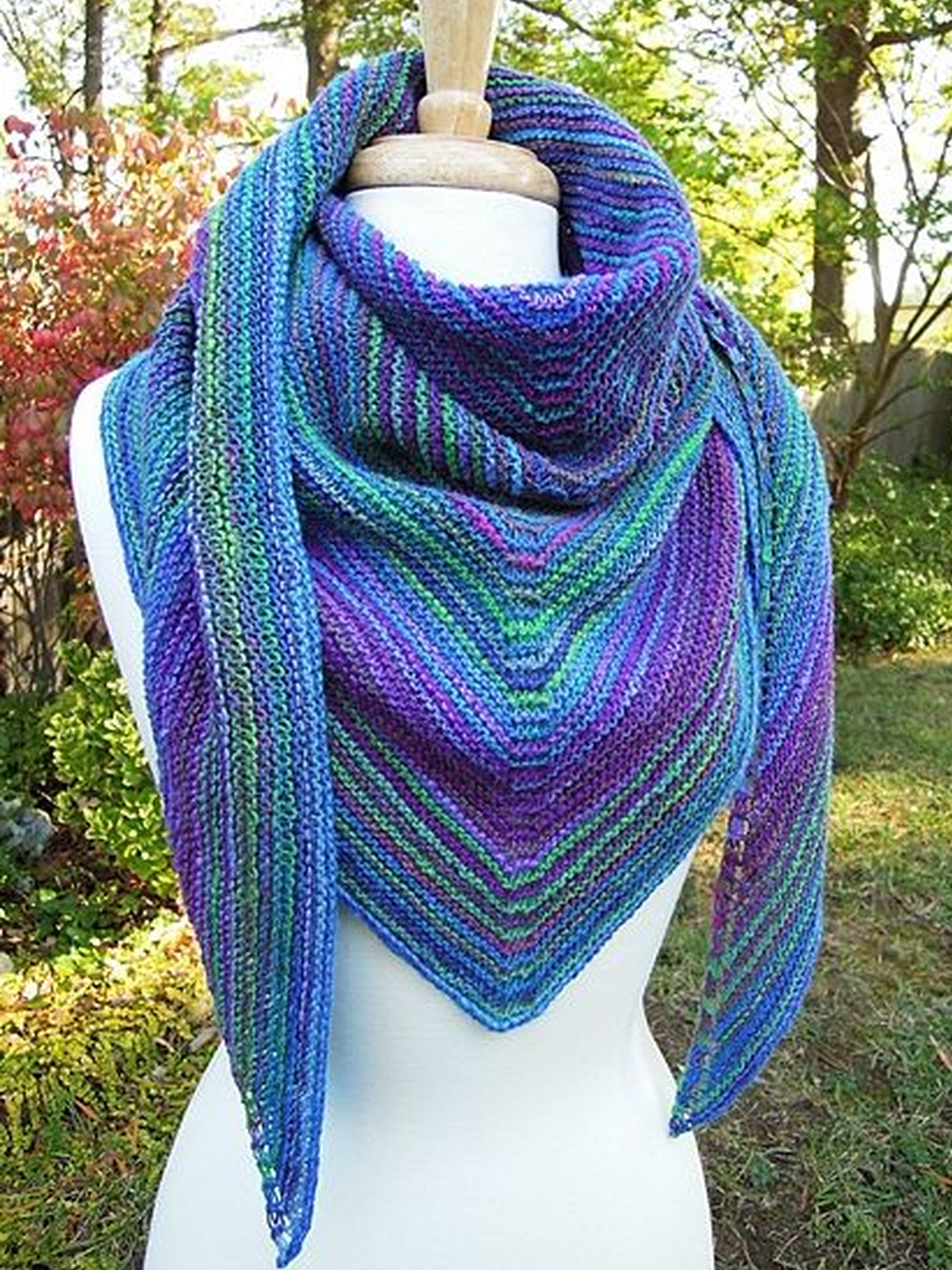 Color-Block Casual Knitted Scarves & Shawls