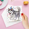 uk.everydayedeals 6Pcs DIY Diamond Painting Greeting Card - Party Puppy