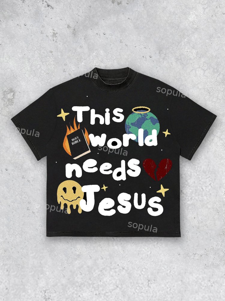 This World Cannot Exist Without Jesus T-shirts - SOPULA