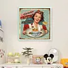 Retro Billboard-11CT Stamped Cross Stitch 40*40cm/15.75*15.75in tapestrymarket