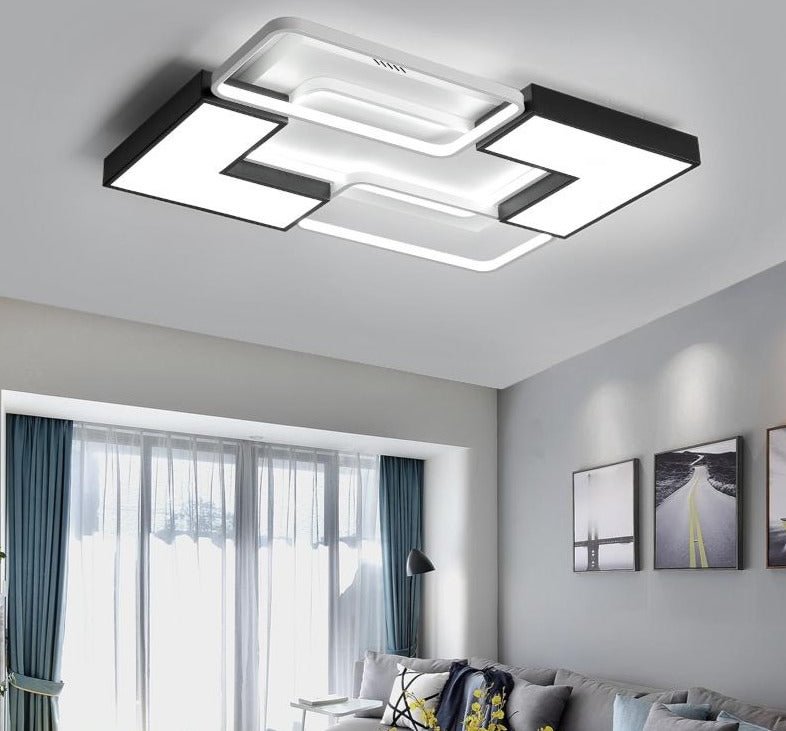 Modern LED Ceiling Light For Living Room Bedroom Dining Room Light Fixtures Led Rectangle Ceiling Lamp Luminaires Home Lighting