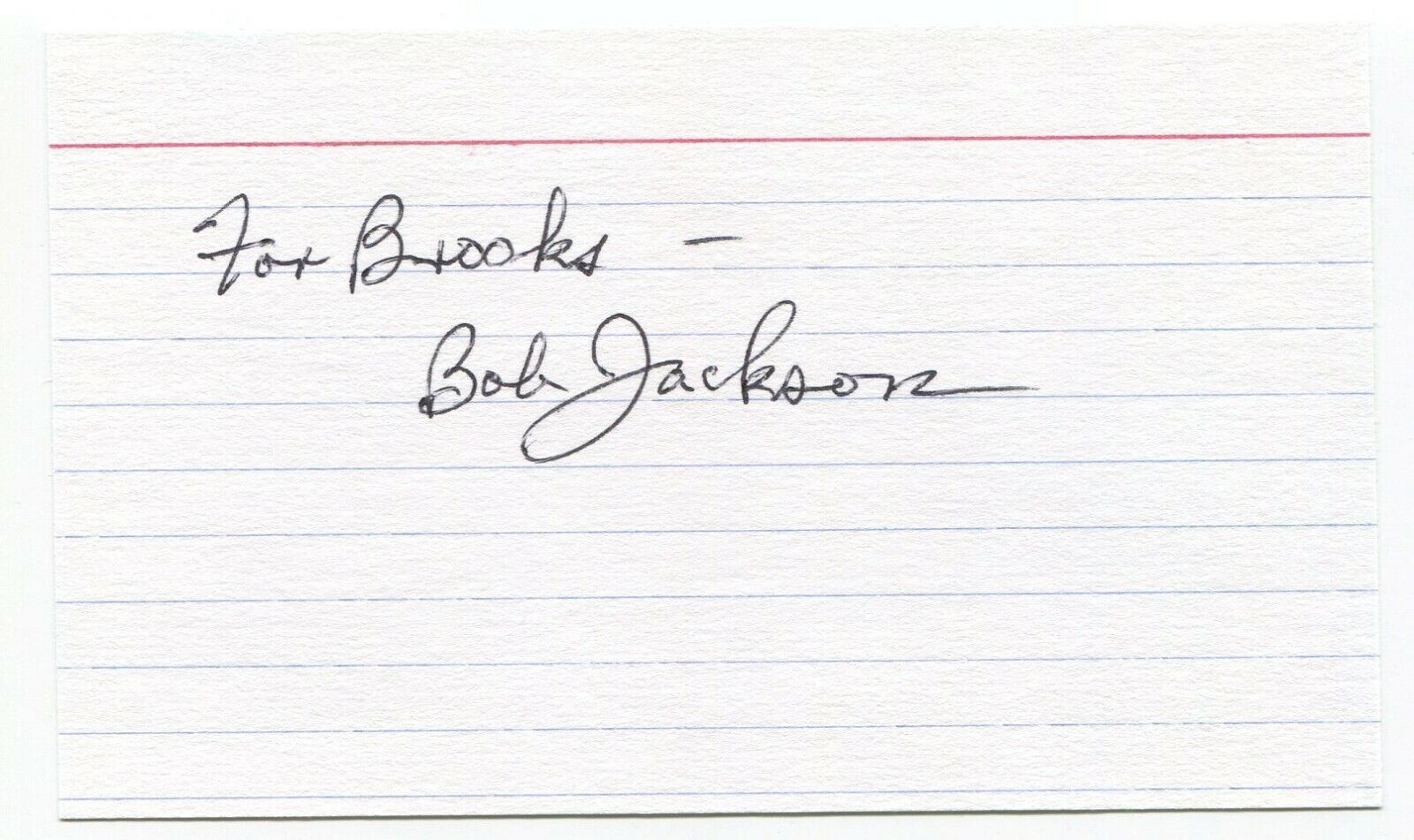 Bob Jackson Signed 3x5 Index Card JFK Lee Harvey Oswald Jack Ruby Photo Poster painting Pulitzer