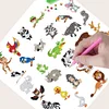 30 PCS DIY Diamond Painting Sticker Gem Sticker Crafts Kits (Frog Parrot Monkey)