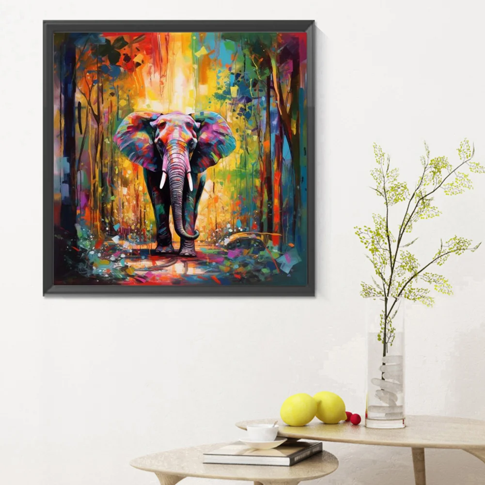 Diamond Painting - Full Round Drill - Elephant(Canvas|30*30cm)