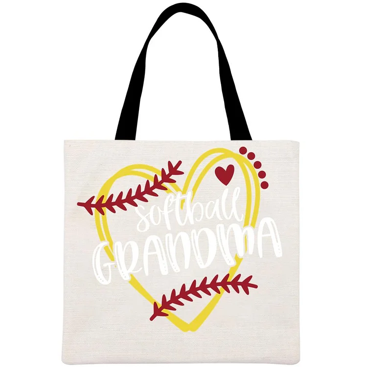 softball Printed Linen Bag-Annaletters