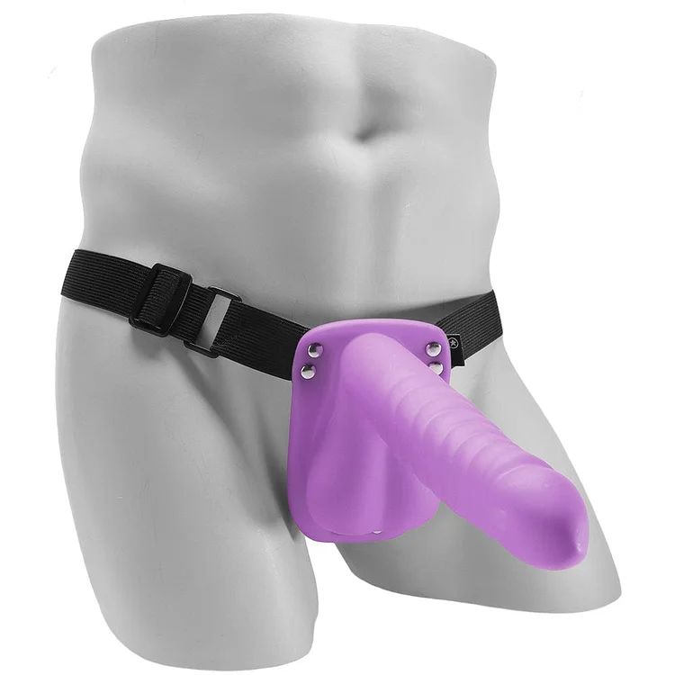 Khalesexx Ouch! Hollow Surge Strap On in Purple