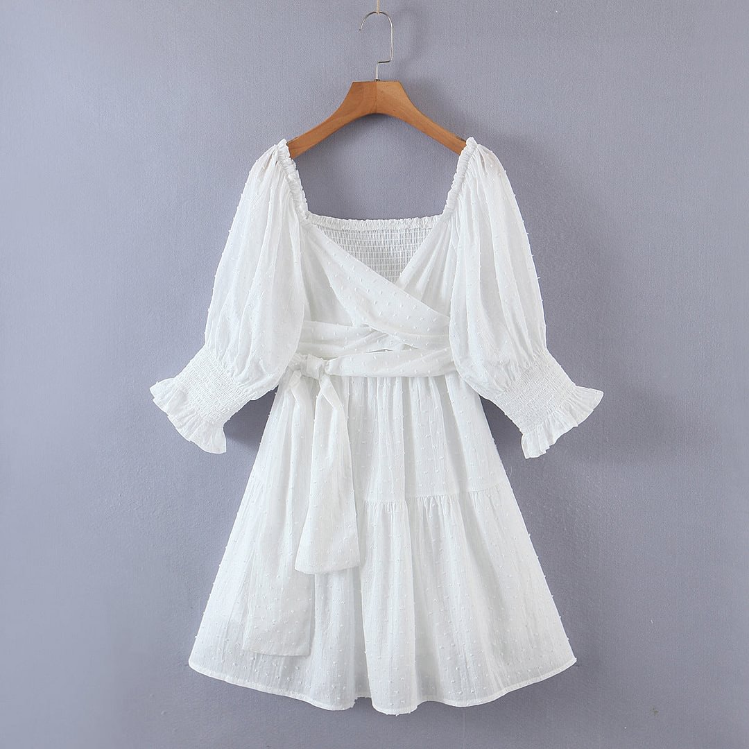 Spring Women's Clothing White Dress Skirt