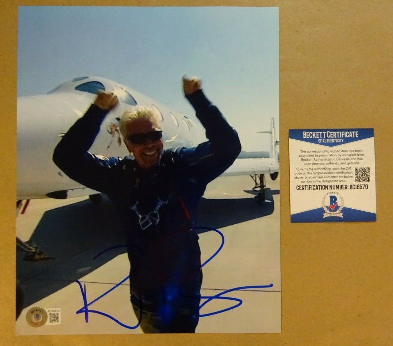 Autographed RICHARD BRANSON Signed 8x10