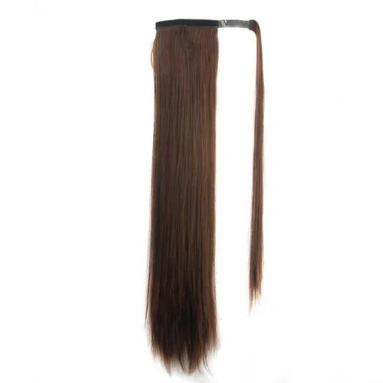  YVONNE Clip in Ponytail Extension Wrap Around Straight Hair Velcro synthetic ponytail