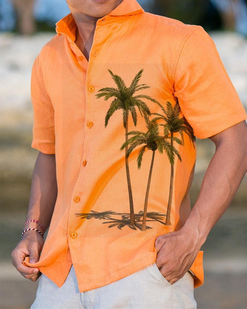 Fashion Solid Color Single-breasted Shirt