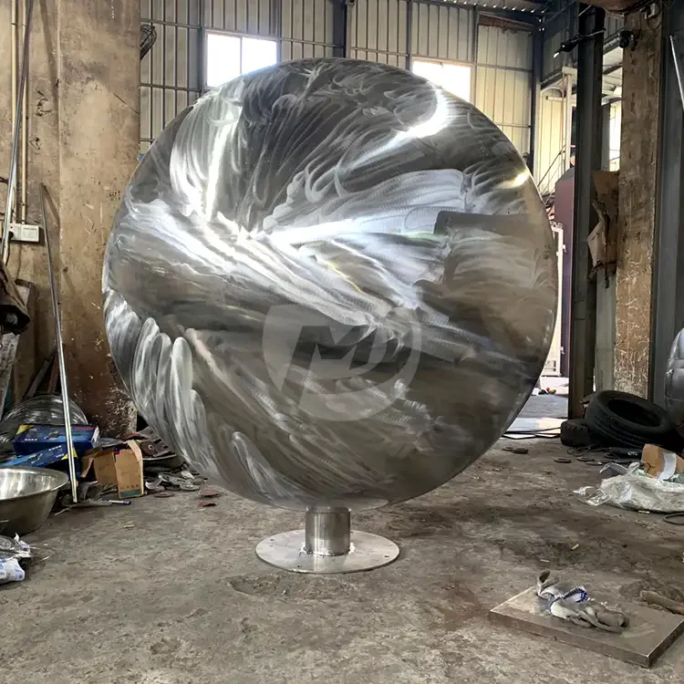 sanded non polished stainless steel sphere