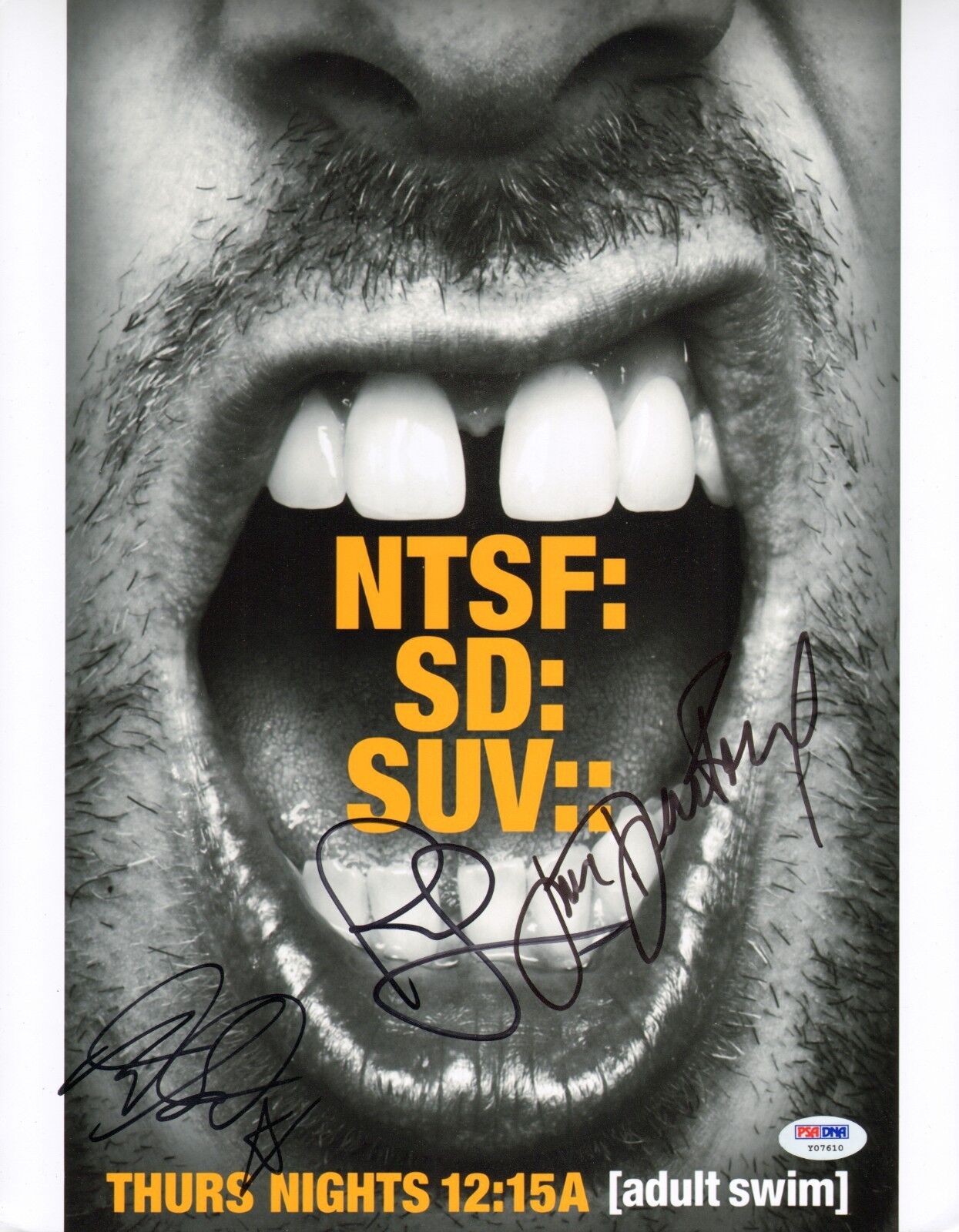 Paul Scheer June Diane Raphael + NTSF:SD:SUV Cast Signed 11x14 Photo Poster painting PSA/DNA COA