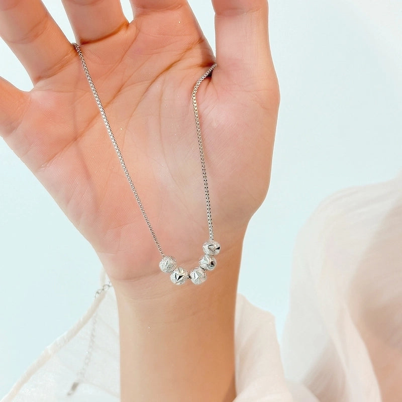 2 Pieces Minimalist Classic Style Geometric Titanium Steel Plating Pendant Necklace