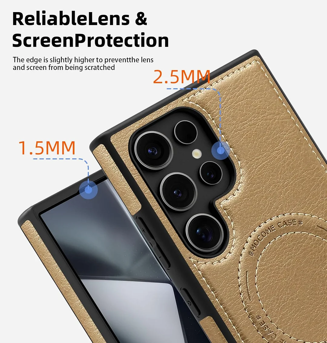 Samsung Galaxy Z Fold 6 Leather Case Magnetic Protective Case Holder Phone Case