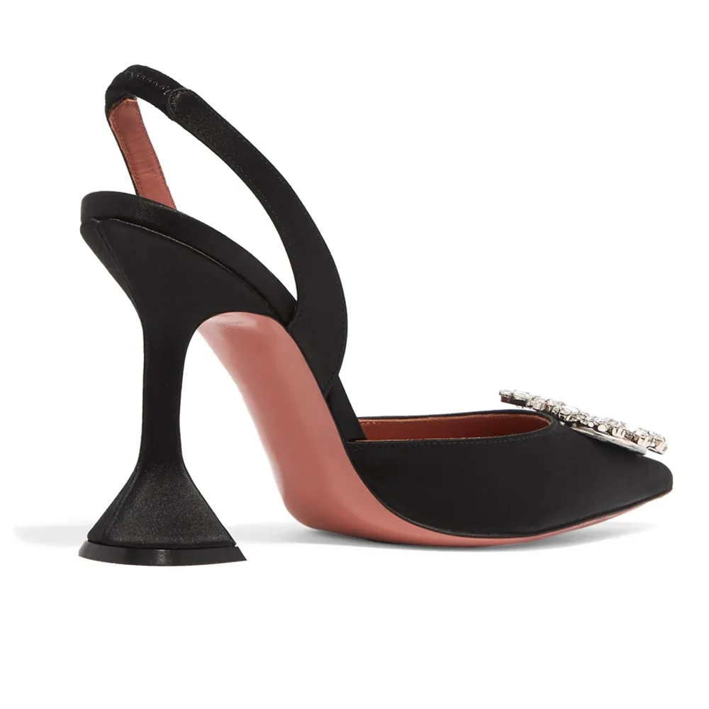95mm Begum Crystal Party Wedding Slingback Women's Pumps-vocosishoes