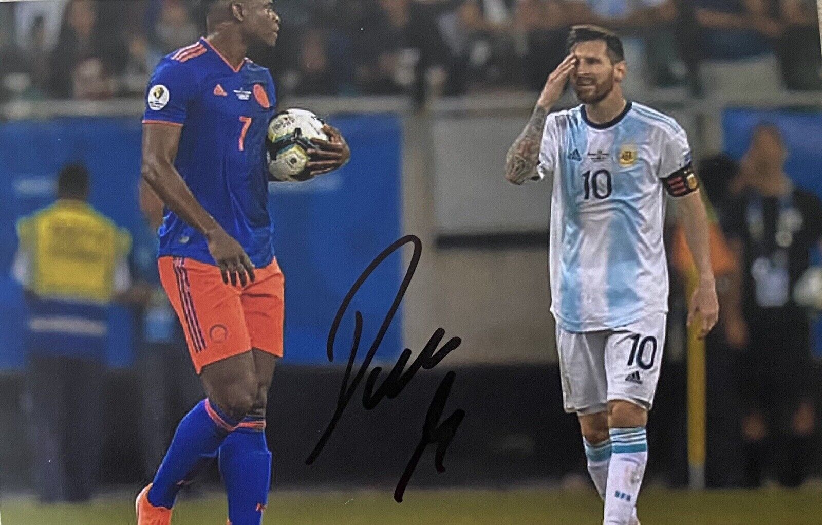 Duvan Zapata Genuine Hand Signed Colombia 6X4 Photo Poster painting, See Proof, 2