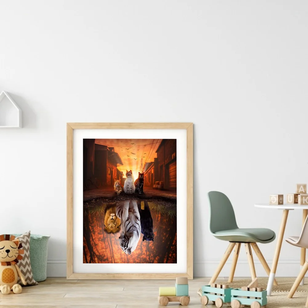 11ct Stamped Cross Stitch - Cats(50*40cm)
