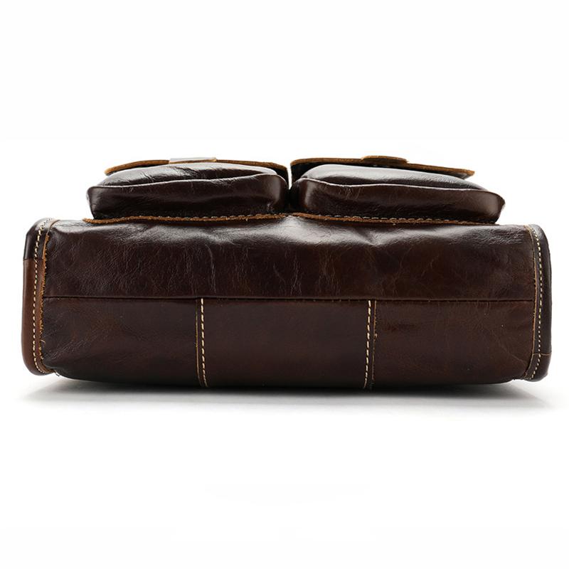 Fashion Vintage Messenger Bags Durable Leather Shoulder Bags