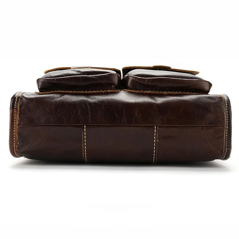 Fashion Vintage Messenger Bags Durable Leather Shoulder Bags