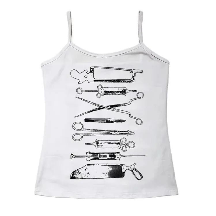 Fairy Grunge Letter Print Cotton T-shirt